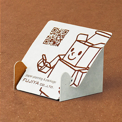 紙製スマホスタンド、組み立てかんたんタイプ